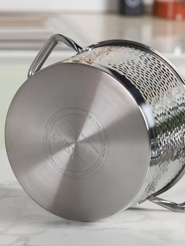 Couscoussier 6L en Acier Inoxydable Martelé