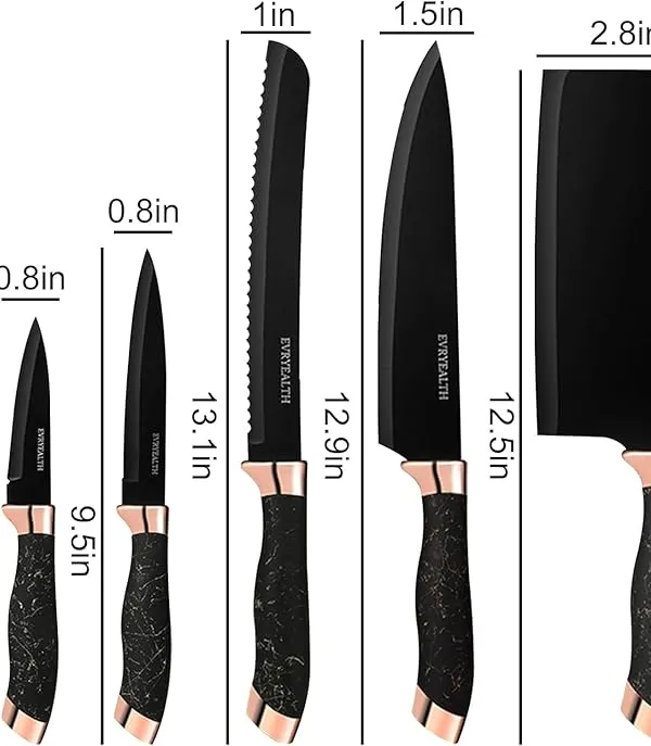 Couteaux 8 pièces avec support tournant