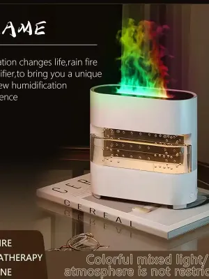 Diffuseur d'arôme Humidificateur de feu de pluie