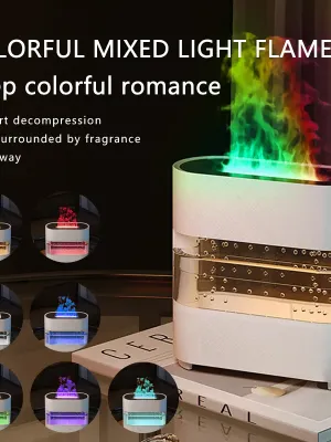 Diffuseur d'arôme Humidificateur de feu de pluie
