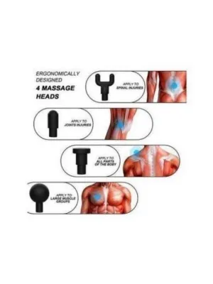 Pistolet de Massage avec 4 embouts