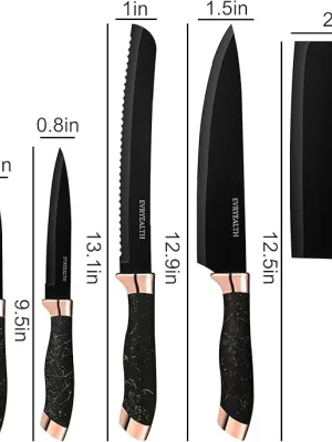 Couteaux 8 pièces avec support tournant