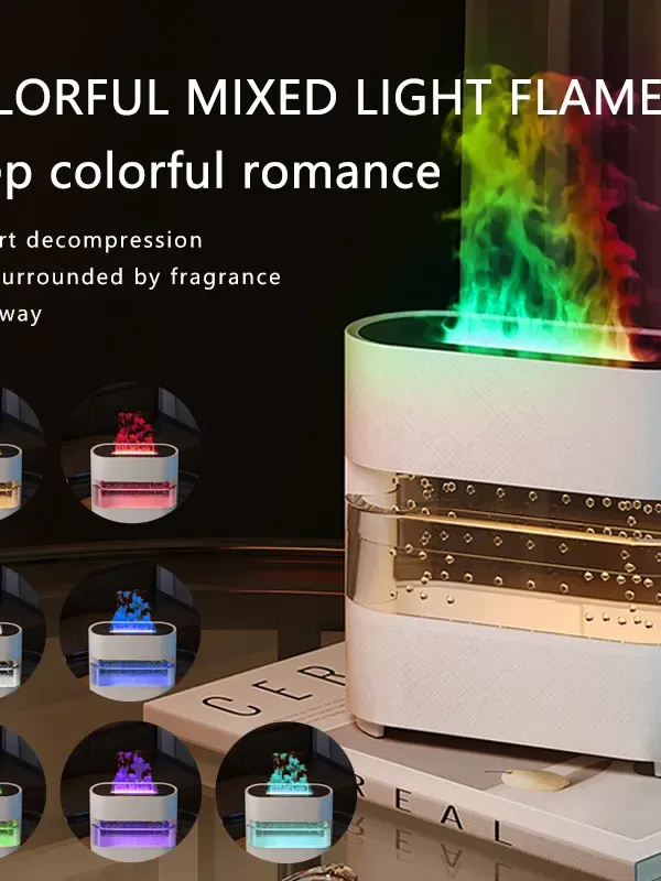 Diffuseur d'arôme Humidificateur de feu de pluie