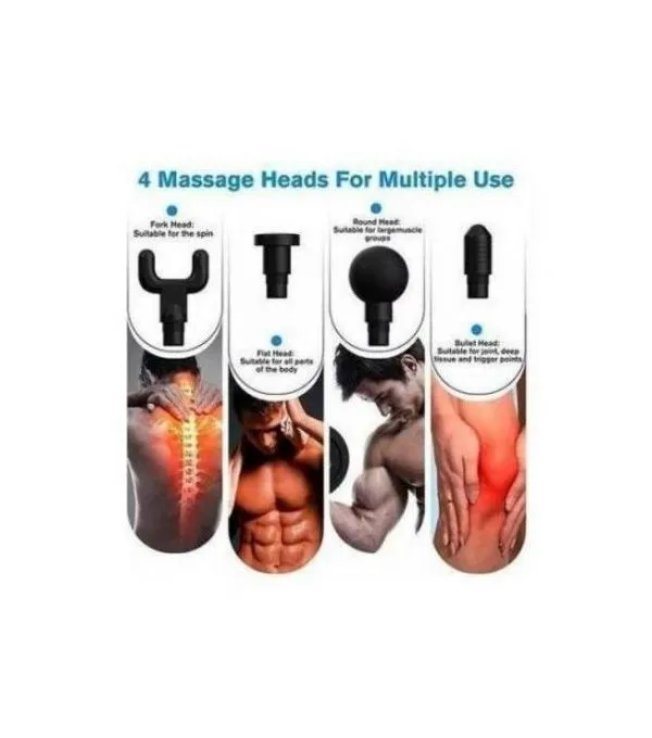 Pistolet de Massage avec 4 embouts